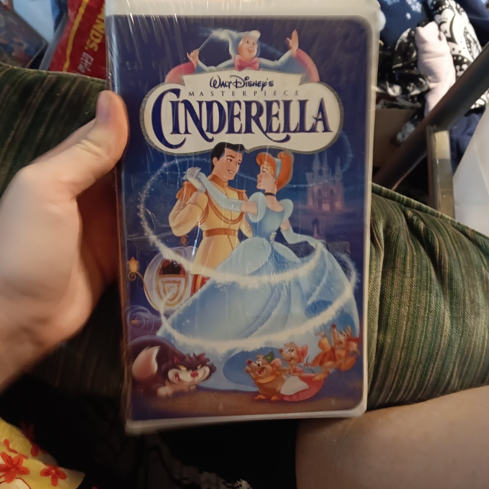 Disney Cinderella VHS - Blue and White Cover